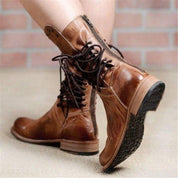 Hutton Rugged Trail Boots | Women's Leather Ankle Boots | Classic Heeled Boots UK