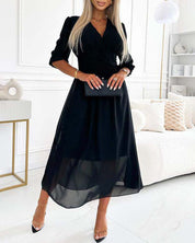 Mira Waisted Midi Dress | Women's Waisted Midi Dress | Elegant Fitted Occasion Dress UK