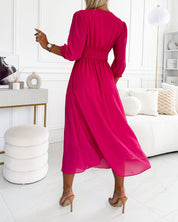 Mira Waisted Midi Dress | Women's Waisted Midi Dress | Elegant Fitted Occasion Dress UK