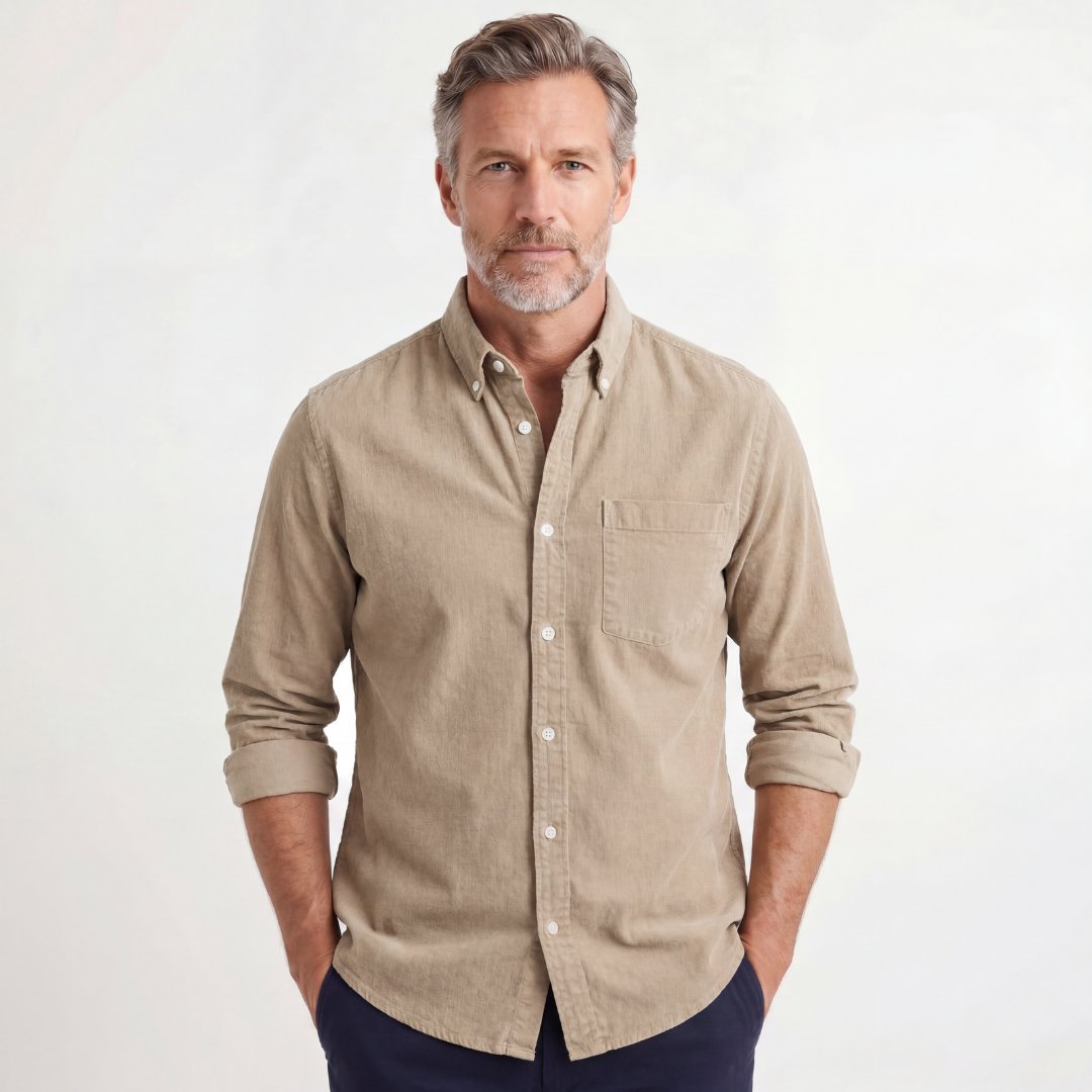 Kensington Chest-Pocket Linen Shirt | Men's Linen Summer Shirt | Breathable Holiday Casual Top UK