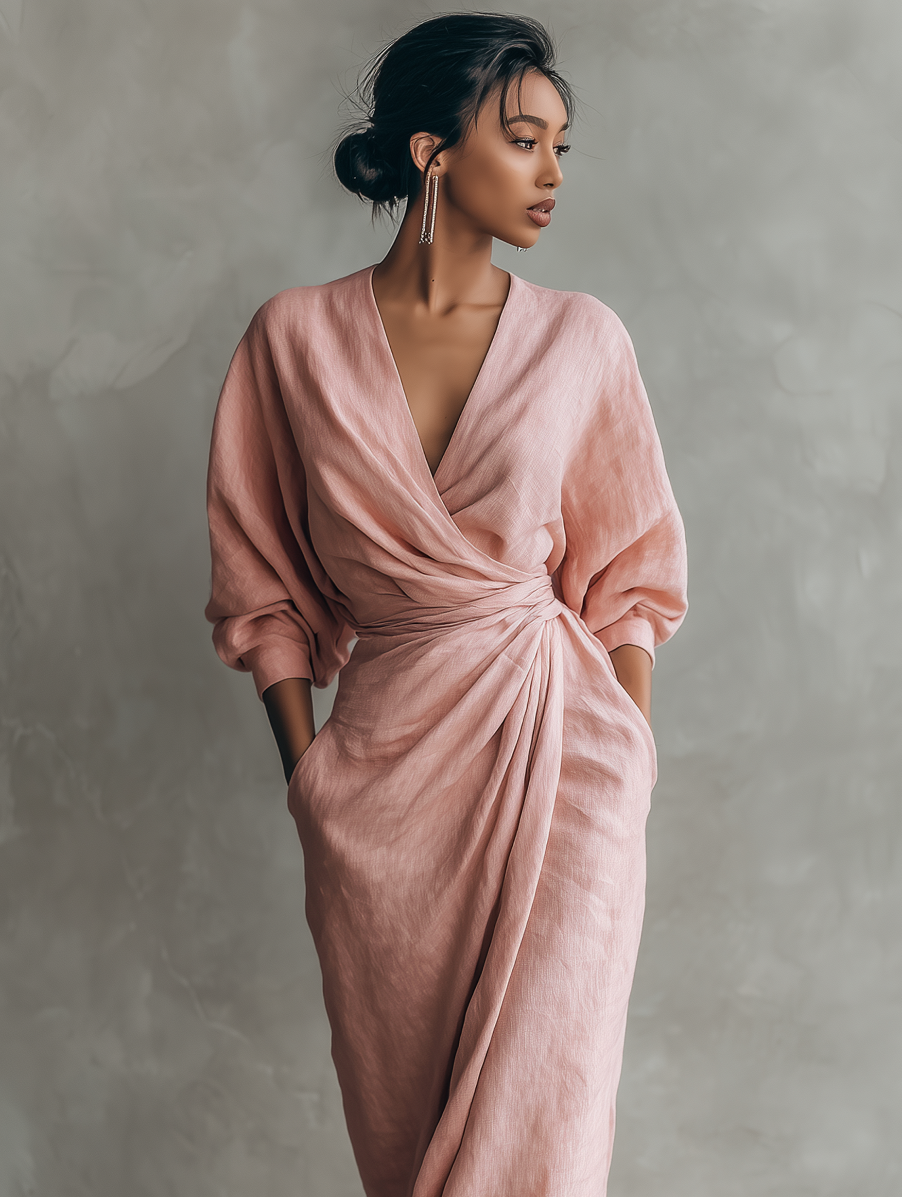 Hugo Linen Maxi Dress | Women's Elegant Maxi Dress | Summer Holiday Long Dress UK