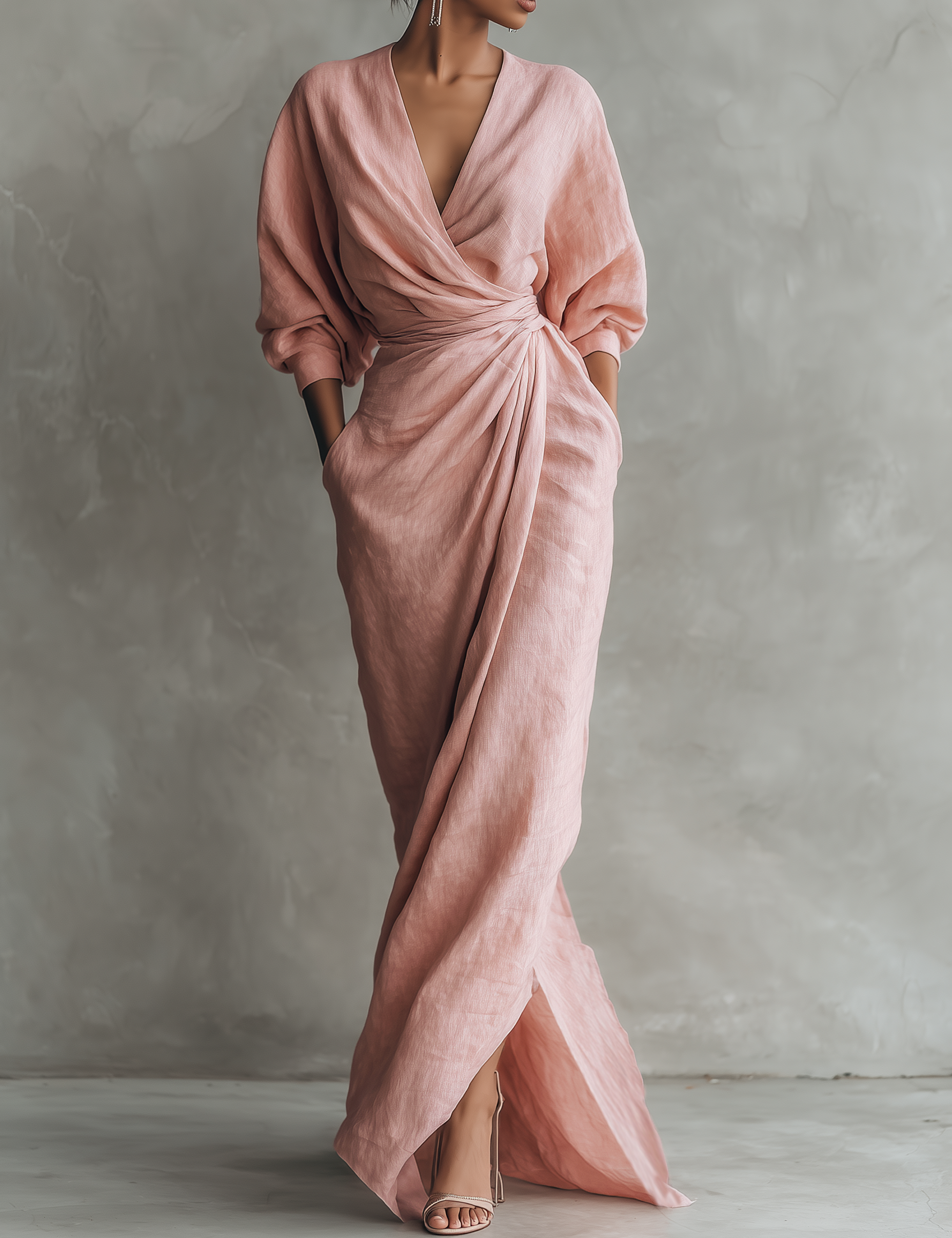 Hugo Linen Maxi Dress | Women's Elegant Maxi Dress | Summer Holiday Long Dress UK