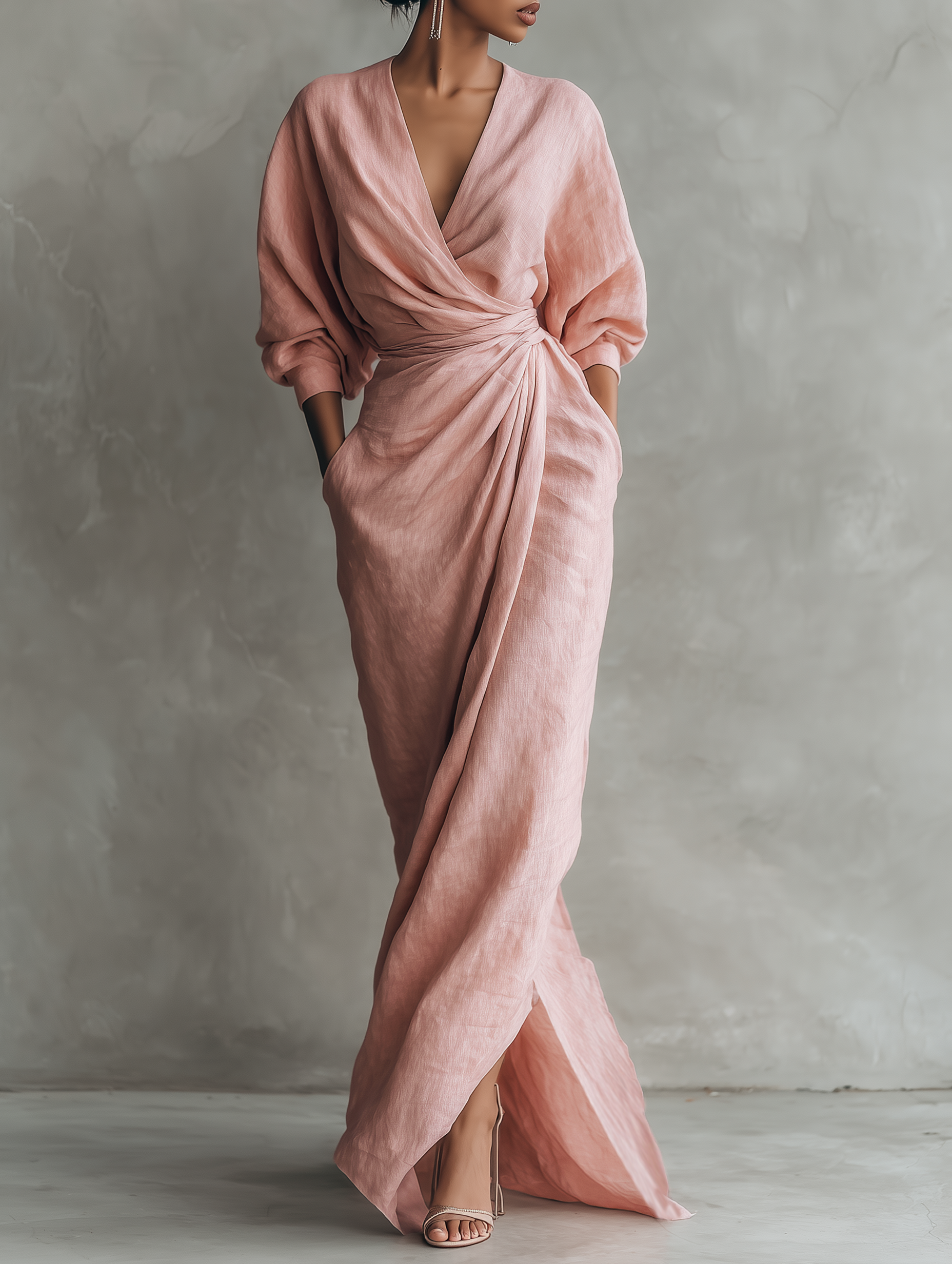 Hugo Linen Maxi Dress | Women's Elegant Maxi Dress | Summer Holiday Long Dress UK