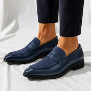 Jasper Italian Penny Loafers | Men's Classic Loafers | Slip-On Smart Casual Shoes UK