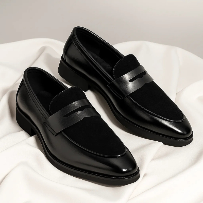 Jasper Italian Penny Loafers | Men's Classic Loafers | Slip-On Smart Casual Shoes UK
