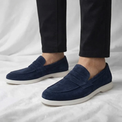 Bancroft Suede Penny Loafers | Men's Suede Loafers | Slip-On Smart Casual Driving Shoes UK