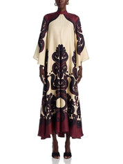 Elegance Ease Stunning Grenadilla Print Maxi Dress | Women's Printed Maxi Dress | Summer Holiday Long Dress UK