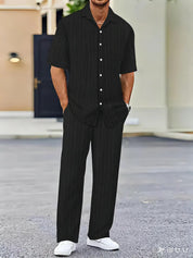 Elias Striped Two-Piece Summer Set | Men's Striped Two-Piece Summer Set | Casual Holiday Co-ord UK