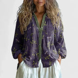 Moreau Printed Blouse | Women's Printed Chiffon Blouse | Casual Smart Summer Top UK