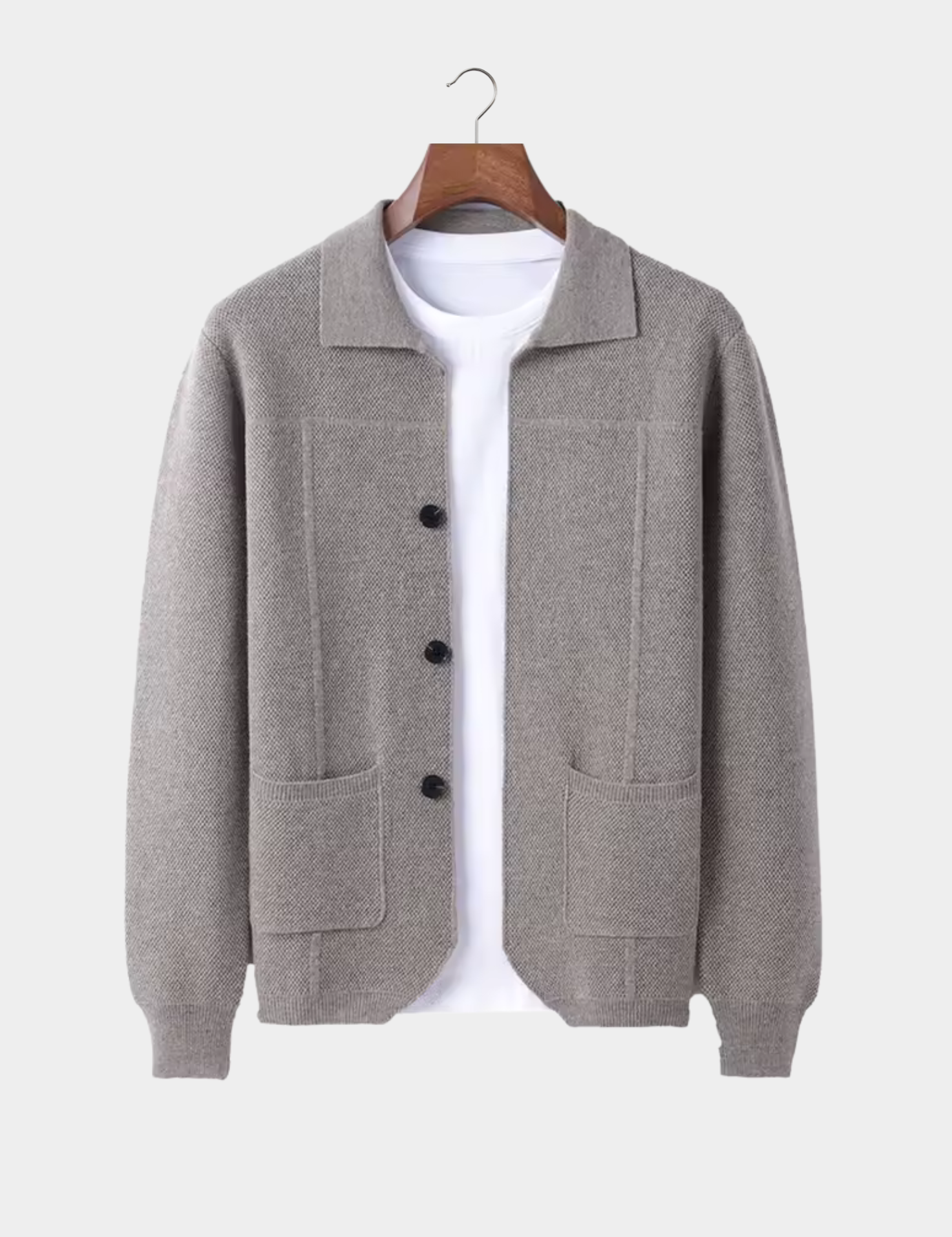 Pemberton Merino Button Overshirt | Men's Cotton Oxford Shirt | Smart Casual Button-Down UK