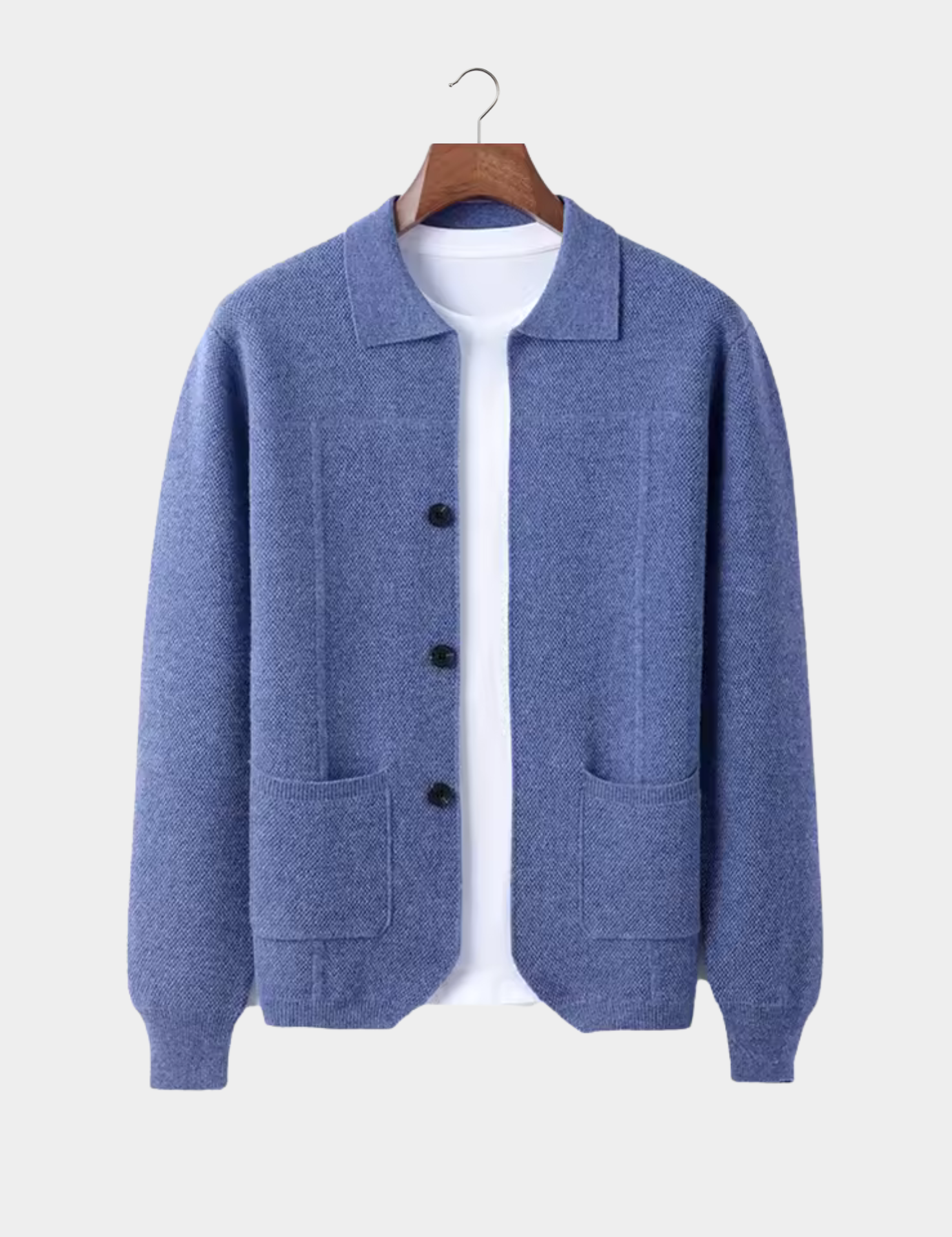 Pemberton Merino Button Overshirt | Men's Cotton Oxford Shirt | Smart Casual Button-Down UK