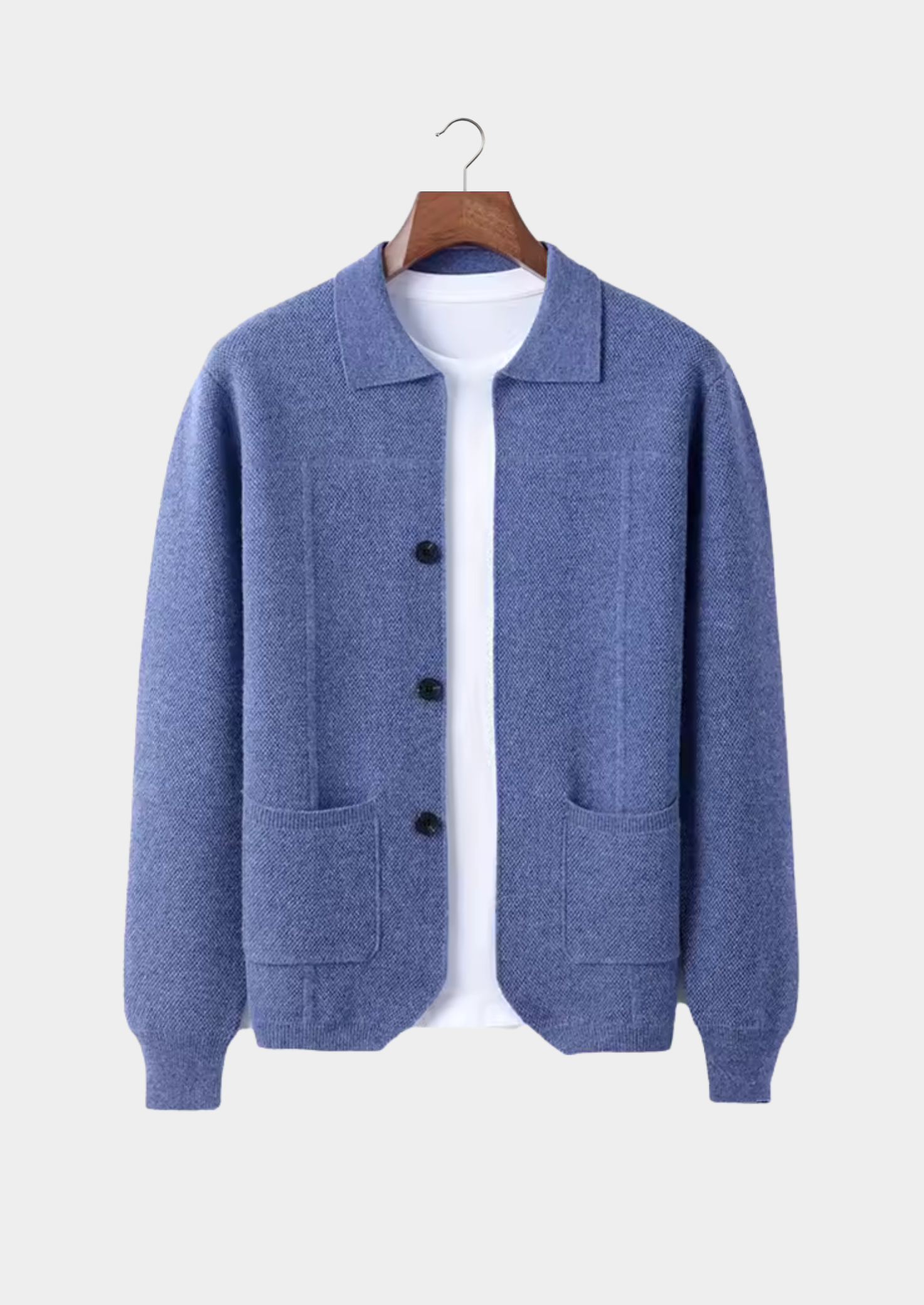 Pemberton Merino Button Overshirt | Men's Cotton Oxford Shirt | Smart Casual Button-Down UK