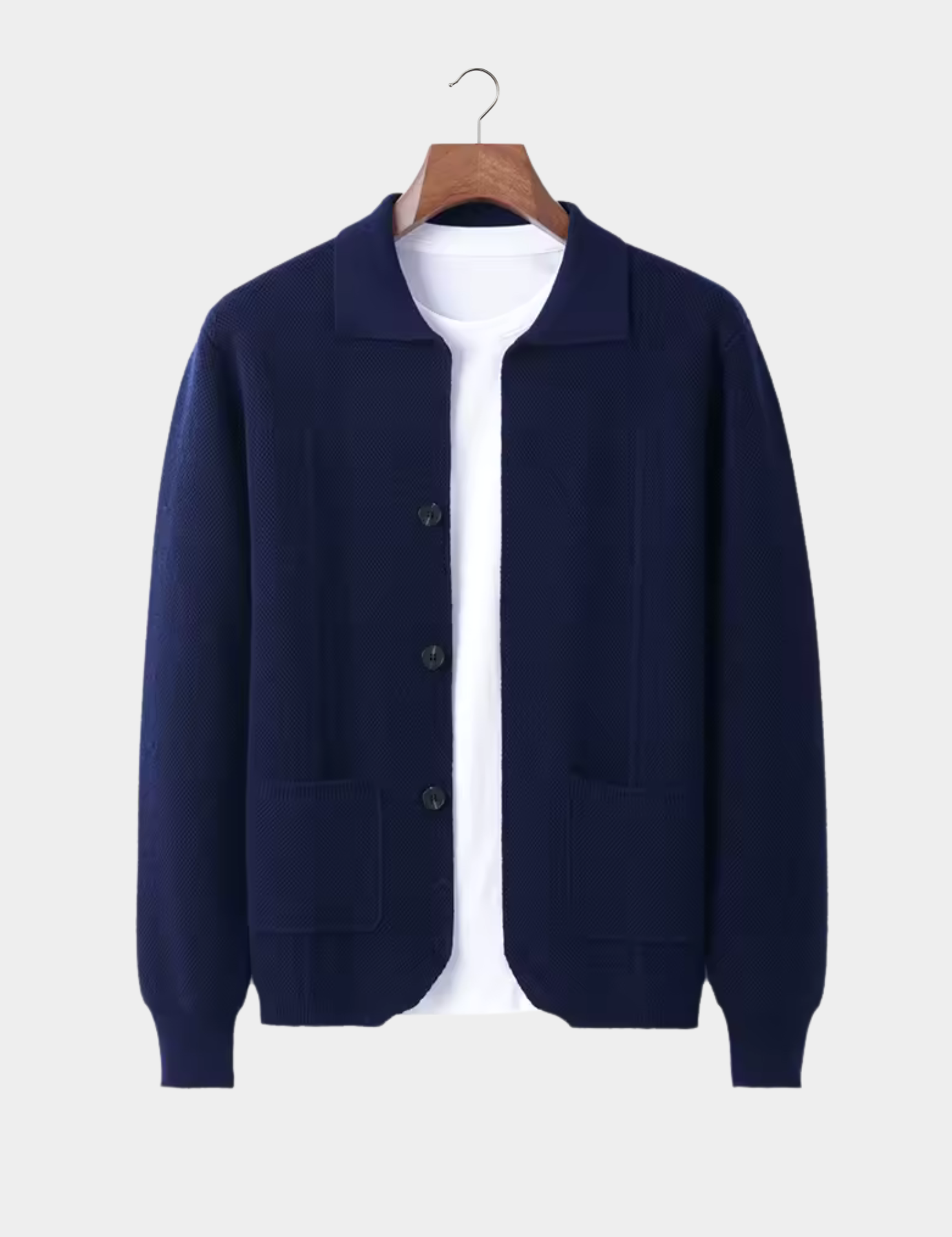 Pemberton Merino Button Overshirt | Men's Cotton Oxford Shirt | Smart Casual Button-Down UK