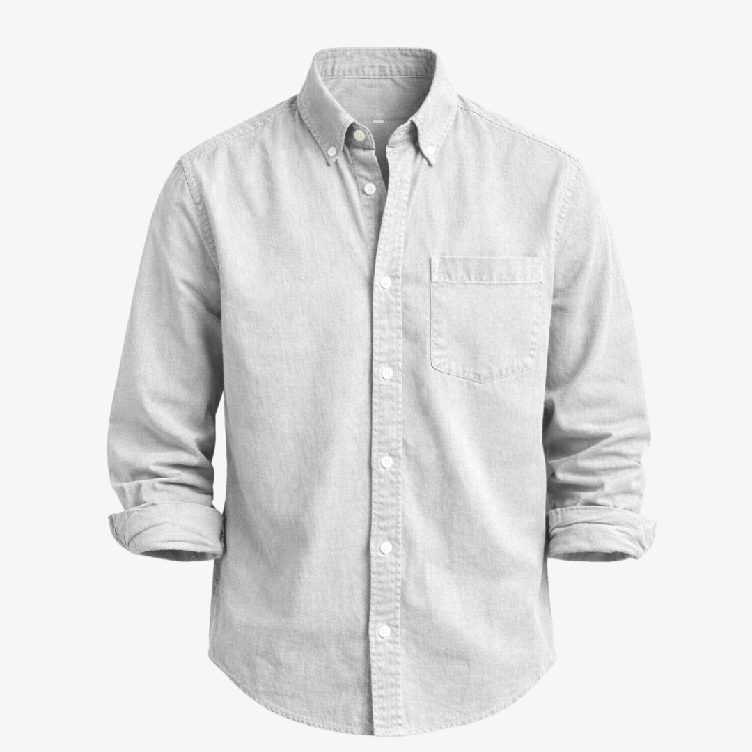 Kensington Chest-Pocket Linen Shirt | Men's Linen Summer Shirt | Breathable Holiday Casual Top UK
