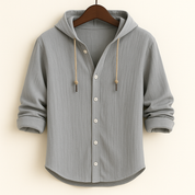 Briggs Hoodie Shirt | Men's Oxford Button-Down Shirt | Smart Casual Formal Top UK