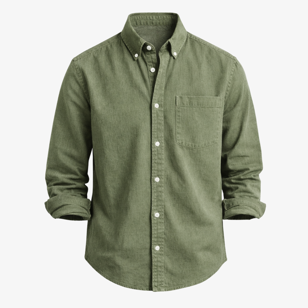 Kensington Chest-Pocket Linen Shirt | Men's Linen Summer Shirt | Breathable Holiday Casual Top UK