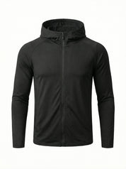 Zip-Up Hooded Fitness Jacket | Jacket | Women Athletic Fit Black