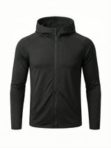 Zip-Up Hooded Fitness Jacket | Jacket | Women Athletic Fit Black
