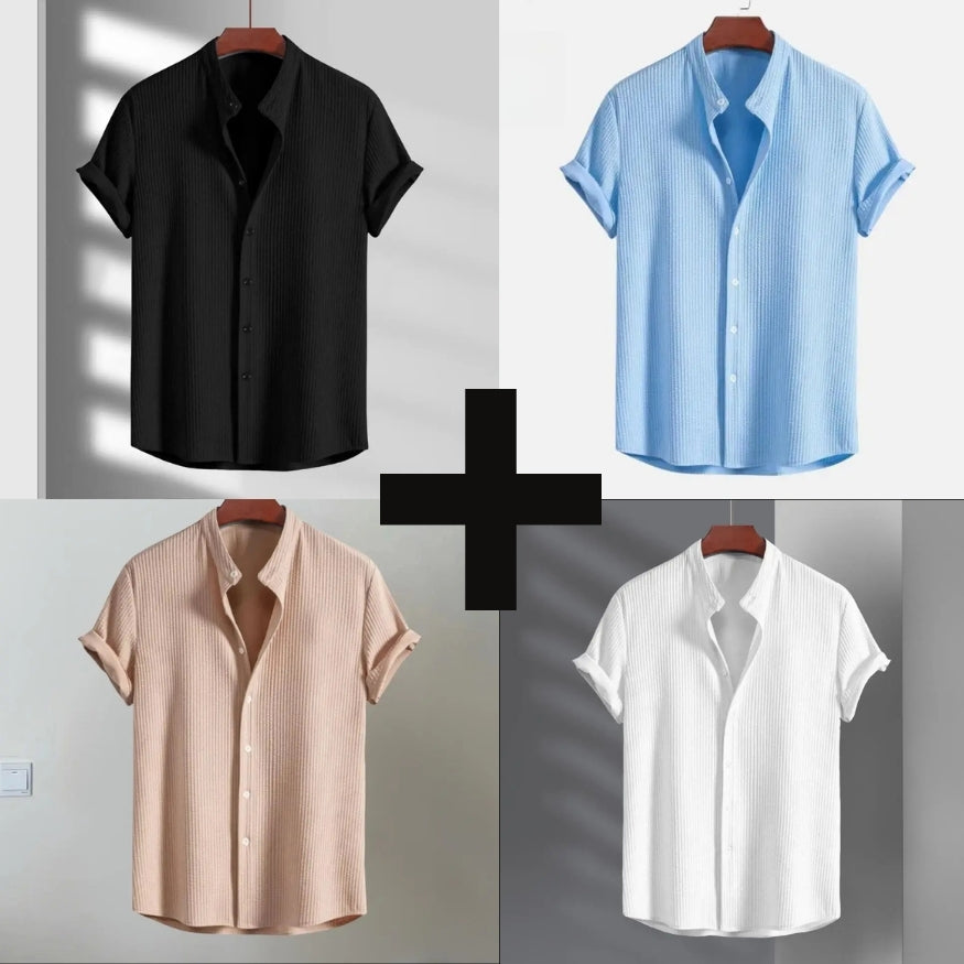 Arlo Italian Shirt | Men's Italian Linen Shirt | Smart Casual Summer Holiday Top UK