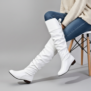Anoura Leather Boots | Women's Leather Heels | Pointed Toe Stiletto Court Shoes UK