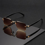 Quincy Rimless Sunglasses | Classic Sunglasses | UV400 Protection Fashion Shades UK