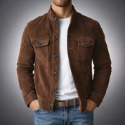 Marlon Suede Jacket | Men's Suede Leather Jacket | Smart Casual Premium Outerwear UK