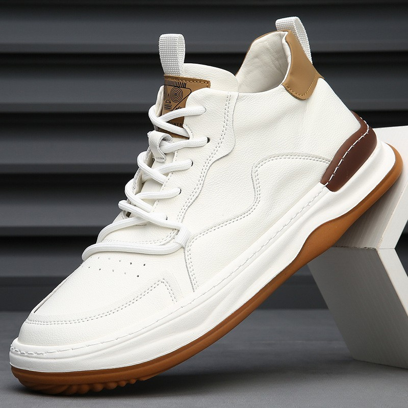 Alberti Leather Trainers | Men's Genuine Leather Trainers | Smart Casual Fashion Shoes UK