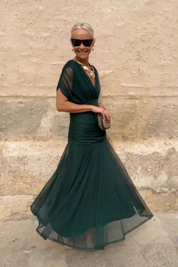 Fenwick Draped Evening Dress | Women's Elegant Evening Dress | Formal Occasion Dress UK