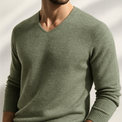 Huxford Cashmere V-Neck | Men's Cashmere V-Neck Jumper | Luxury Soft Knitwear UK
