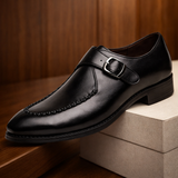 Ashford Monk Strap Shoes | Men's Smart Casual Leather Shoes | Classic Oxford Style UK
