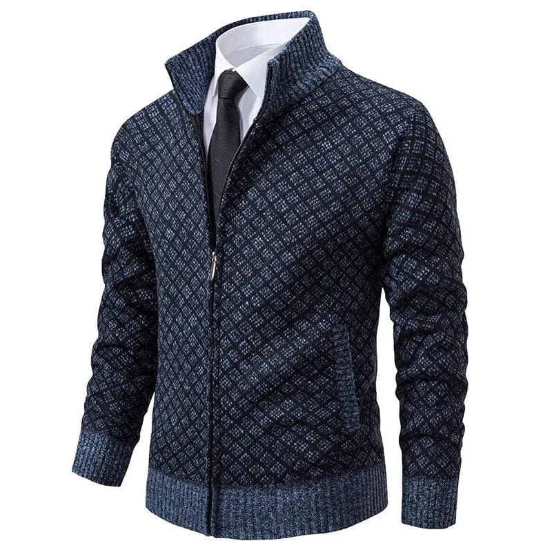 Montem Zip-Up Sweater | Men's Quarter-Zip Knit Jumper | Smart Casual Knitwear UK