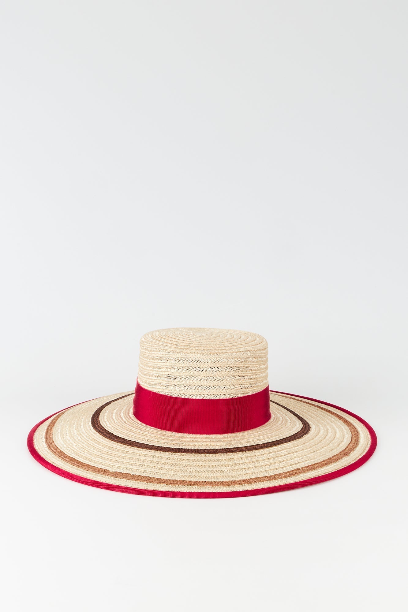 Annie Straw Hat | Hat | Women Classic Fuchsia Brown