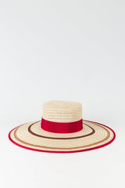 Annie Straw Hat | Hat | Women Classic Fuchsia Brown