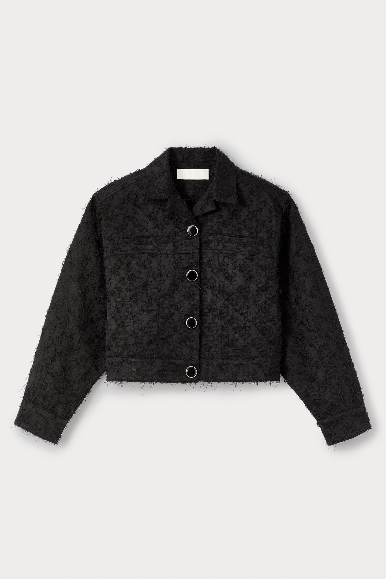 Andre Textured Cotton Jacket | Jacket | Women Structured Black