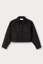 Andre Textured Cotton Jacket | Jacket | Women Structured Black