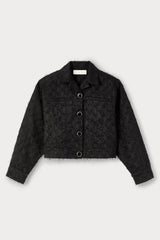 Andre Textured Cotton Jacket | Jacket | Women Structured Black