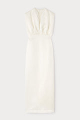 Paz Textured Sleeveless Maxi Dress | Dress | Women Elegant White