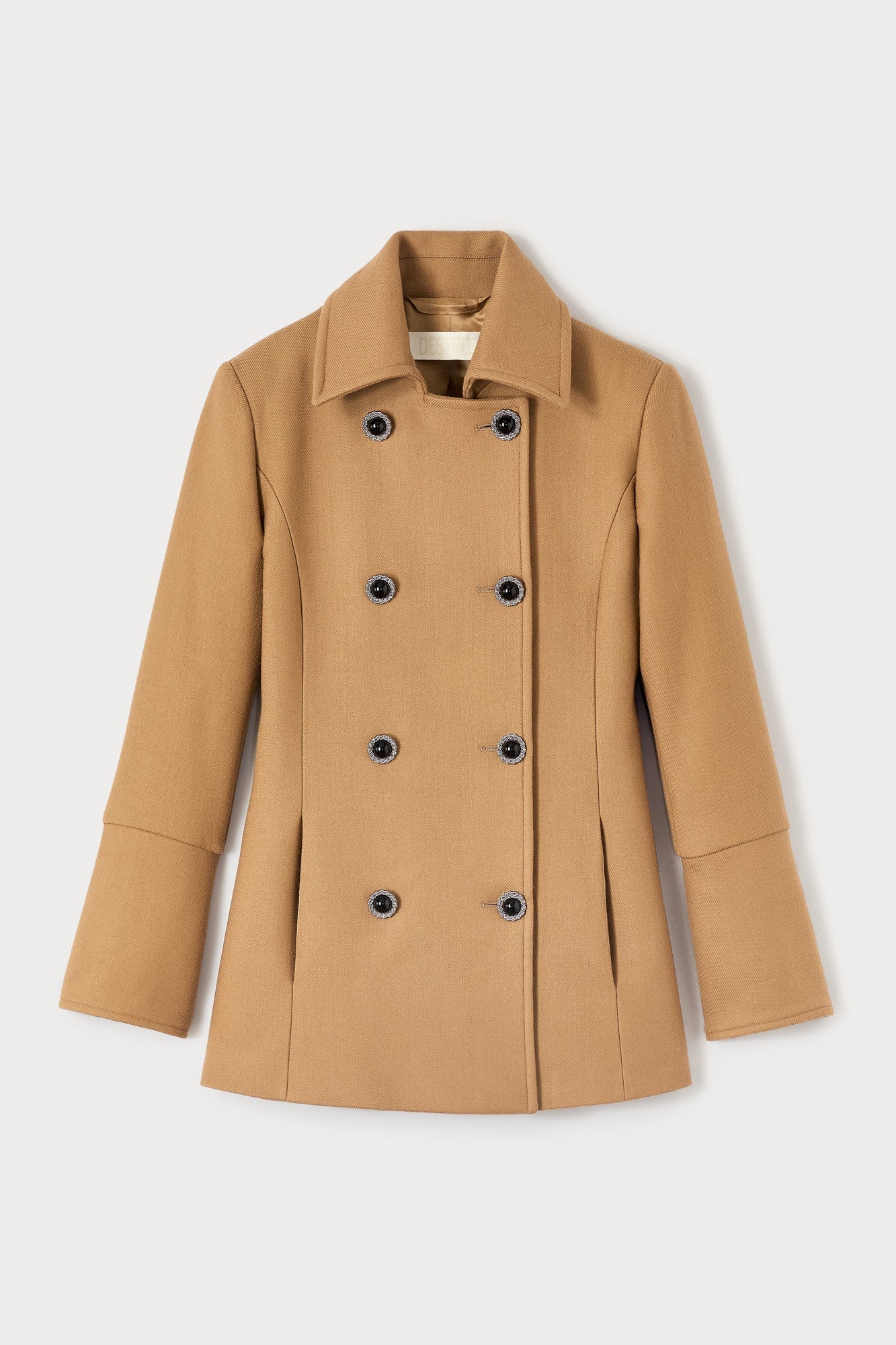 Margot Virgin Wool Double-Breasted Coat | Coat | Women Tailored Camel