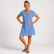 Esme Cotton Linen Dress | Women's Cotton Linen Dress | Breathable Casual Summer Dress UK
