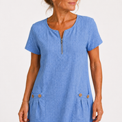 Esme Cotton Linen Dress | Women's Cotton Linen Dress | Breathable Casual Summer Dress UK