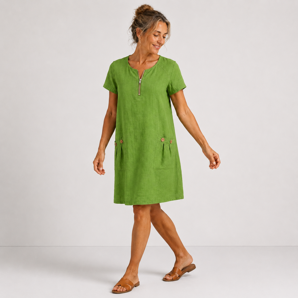 Esme Cotton Linen Dress | Women's Cotton Linen Dress | Breathable Casual Summer Dress UK