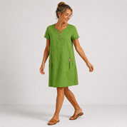 Esme Cotton Linen Dress | Women's Cotton Linen Dress | Breathable Casual Summer Dress UK