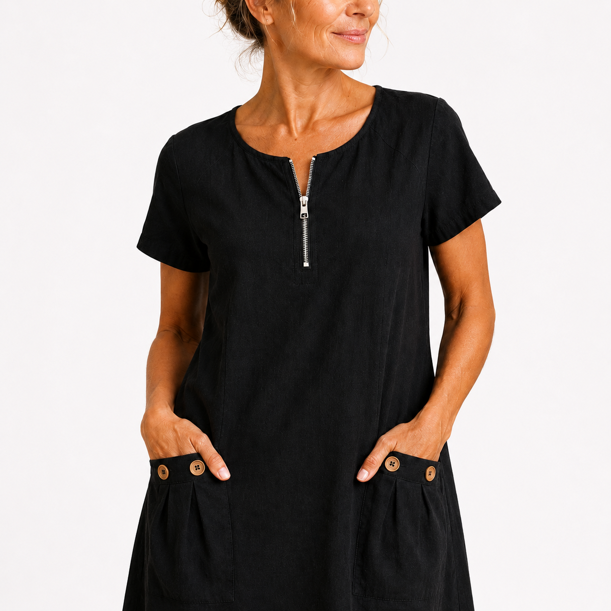 Esme Cotton Linen Dress | Women's Cotton Linen Dress | Breathable Casual Summer Dress UK
