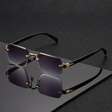 Quincy Rimless Sunglasses | Classic Sunglasses | UV400 Protection Fashion Shades UK