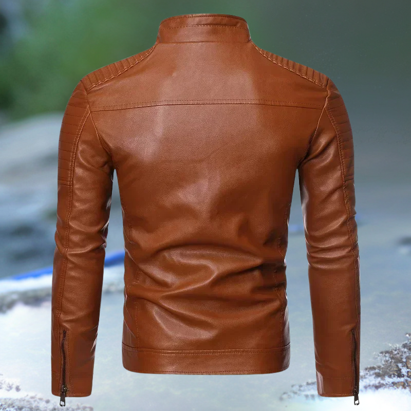 Felix Vintage Leather Jacket | Men's Vintage Leather Biker Jacket | Retro Moto Style UK