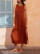 Stripes Side Wave Embellished Side Slit Loose Dress | Women's Fashion Dress | Elegant Casual Everyday Dress UK
