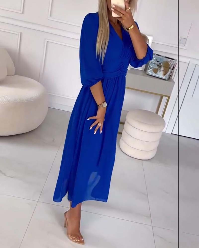 Mira Waisted Midi Dress | Women's Waisted Midi Dress | Elegant Fitted Occasion Dress UK