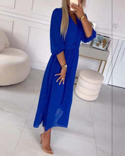 Mira Waisted Midi Dress | Women's Waisted Midi Dress | Elegant Fitted Occasion Dress UK