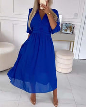 Mira Waisted Midi Dress | Women's Waisted Midi Dress | Elegant Fitted Occasion Dress UK