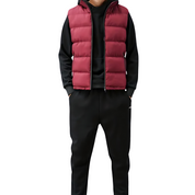 Men's Moritz Quilted Gilet Vest Sleeveless Bodywarmer | Lightweight Padded Autumn Winter Layering Black Blue Red